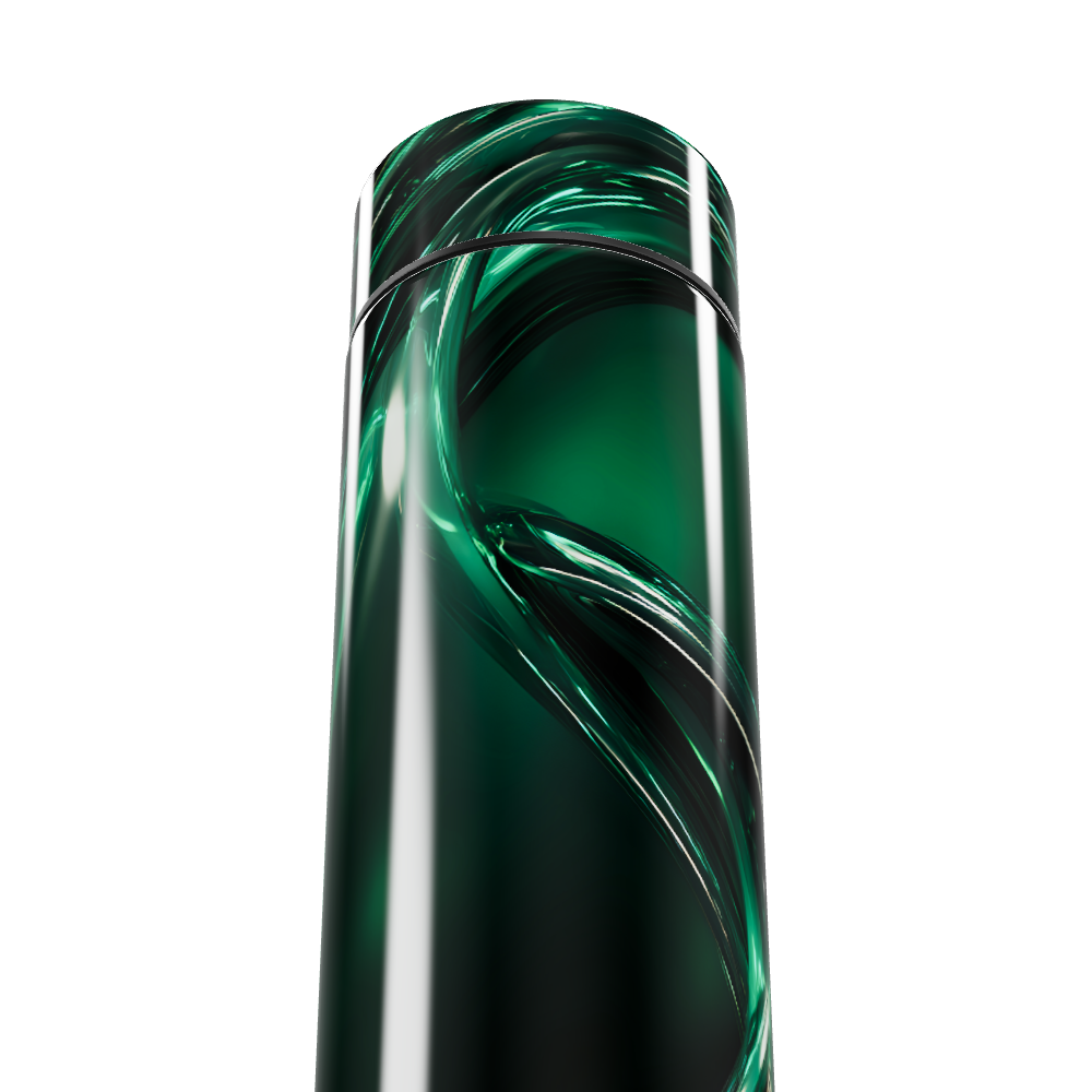 Garrafa Térmica Touch - Verde com Design Espiral