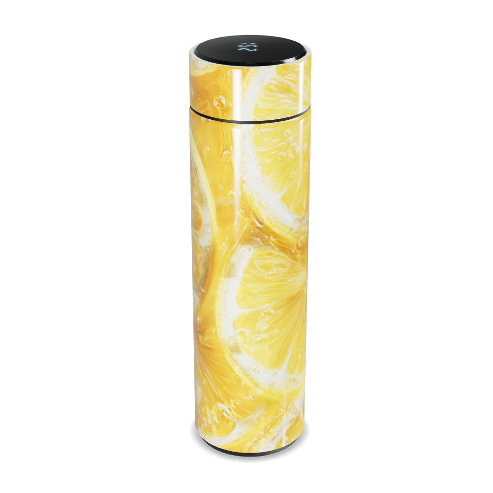 Garrafa Térmica Touch - Estampa Limão Amarelo