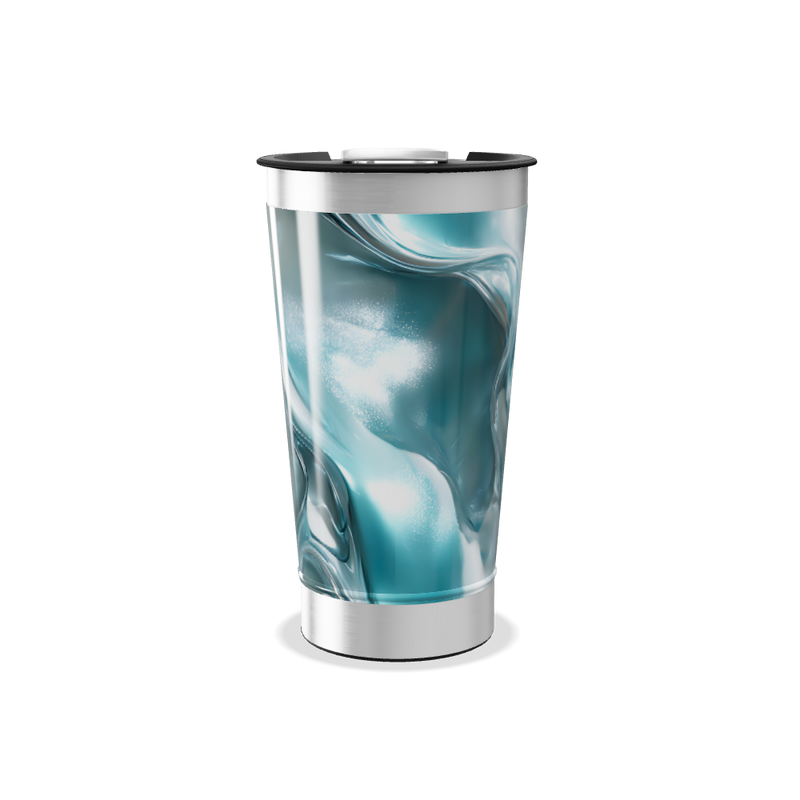 Copo Térmico - Azul Marmorizado Aço