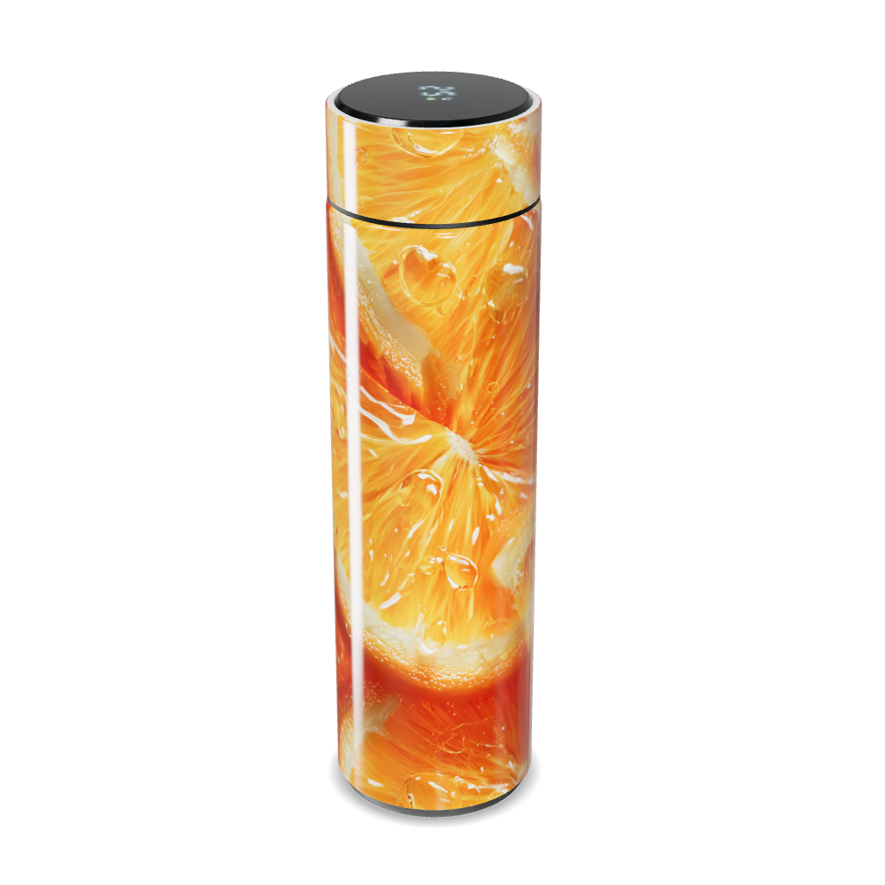 Garrafa Térmica Touch - Estampa Laranja Digital