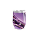 Copo Térmico Slim - Roxo com Design Abstrato