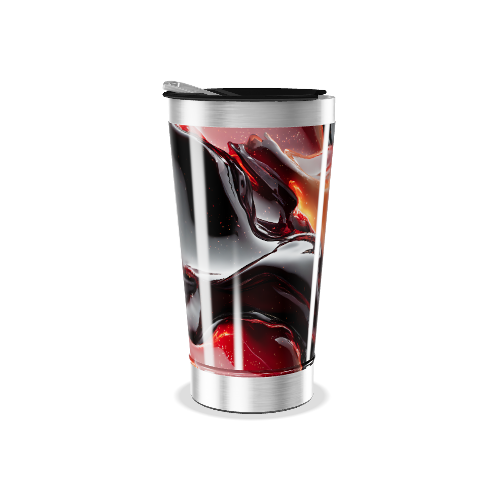 Copo Térmico - Design Abstrato Colorido