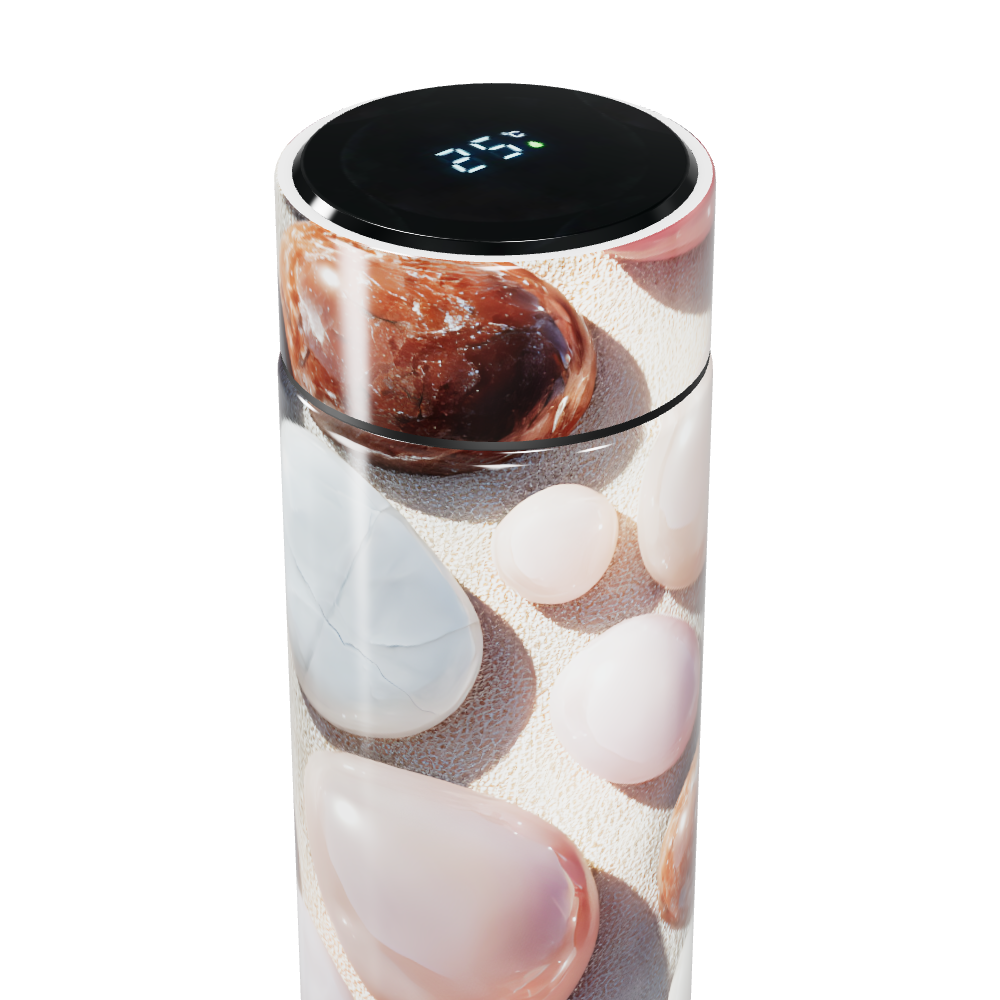 Garrafa Térmica Touch - Estampa Pedras Coloridas