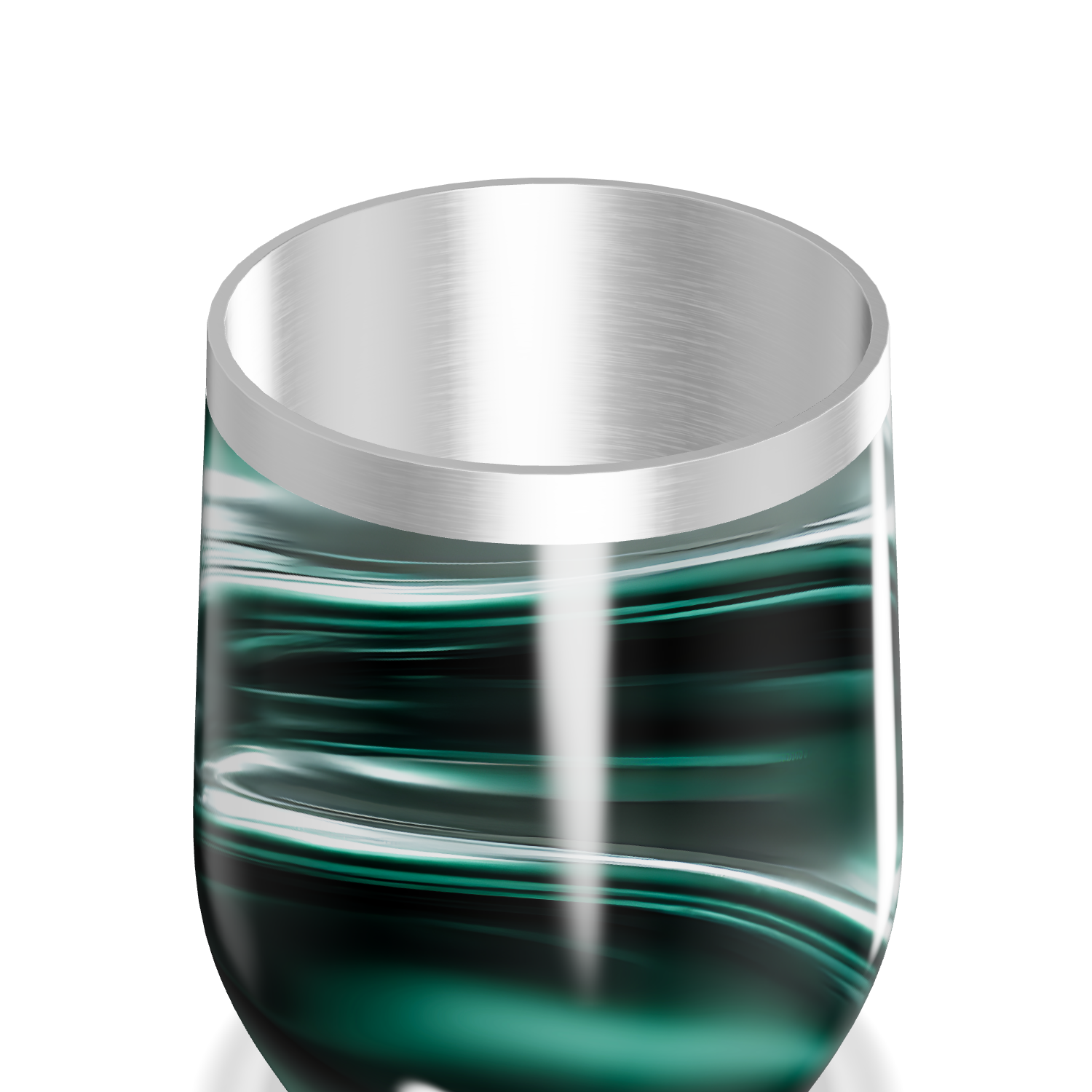 Copo Térmico Slim - Verde Marmorizado Inox