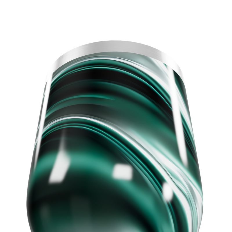 Copo Térmico Slim - Verde Marmorizado Inox