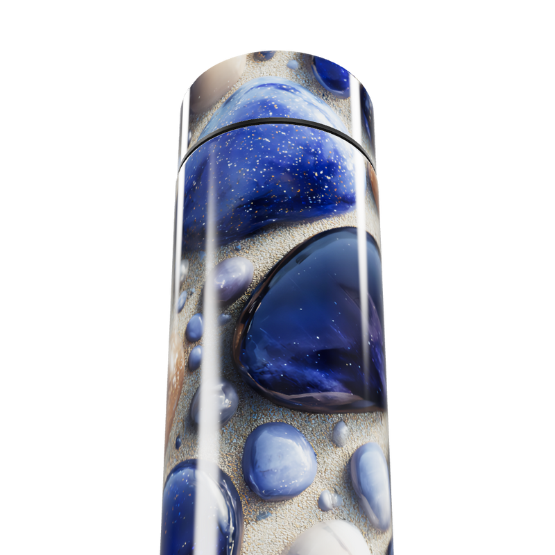 Garrafa Térmica Touch - Estampa Pedras Azuis