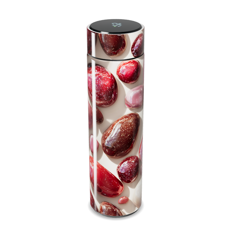 Garrafa Térmica Touch - Design Pedras Vermelhas