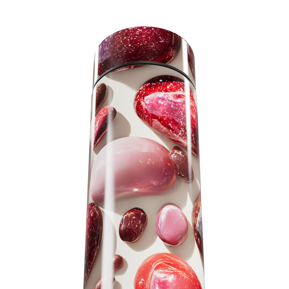 Garrafa Térmica Touch - Design Pedras Vermelhas