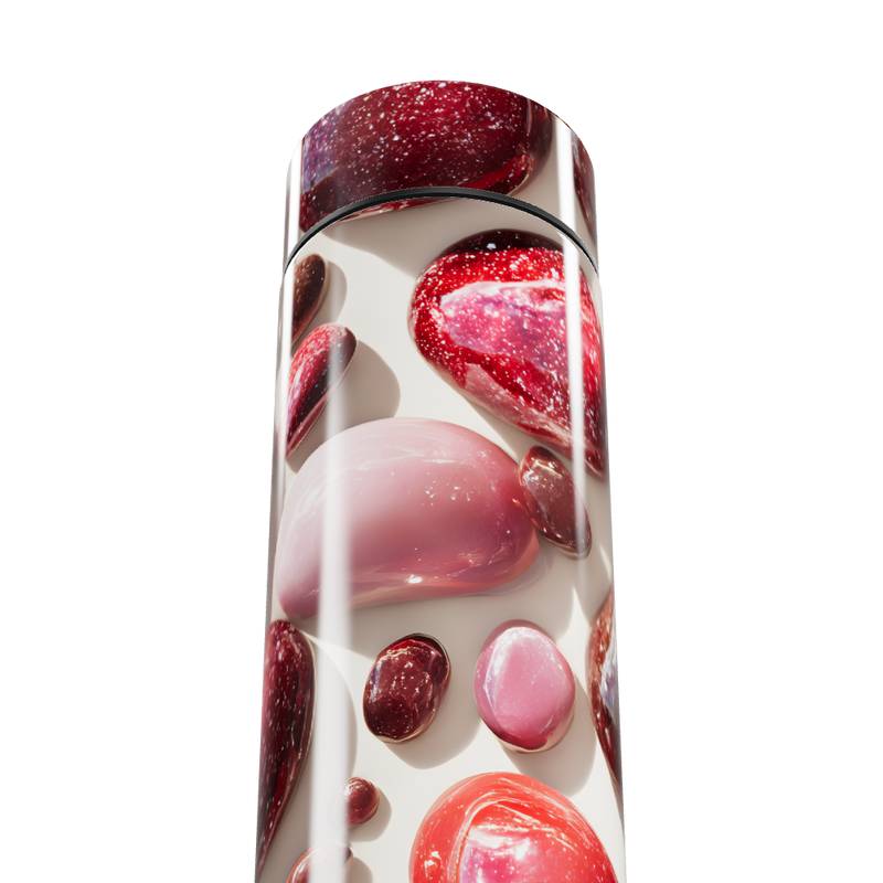 Garrafa Térmica Touch - Design Pedras Vermelhas