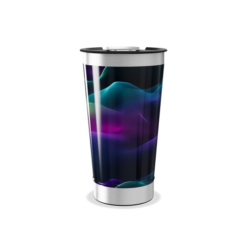 Copo Térmico - Preto com Efeito Neon