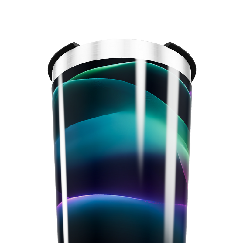 Copo Térmico - Preto com Efeito Neon