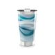 Copo Térmico - Azul Ondulado Inox