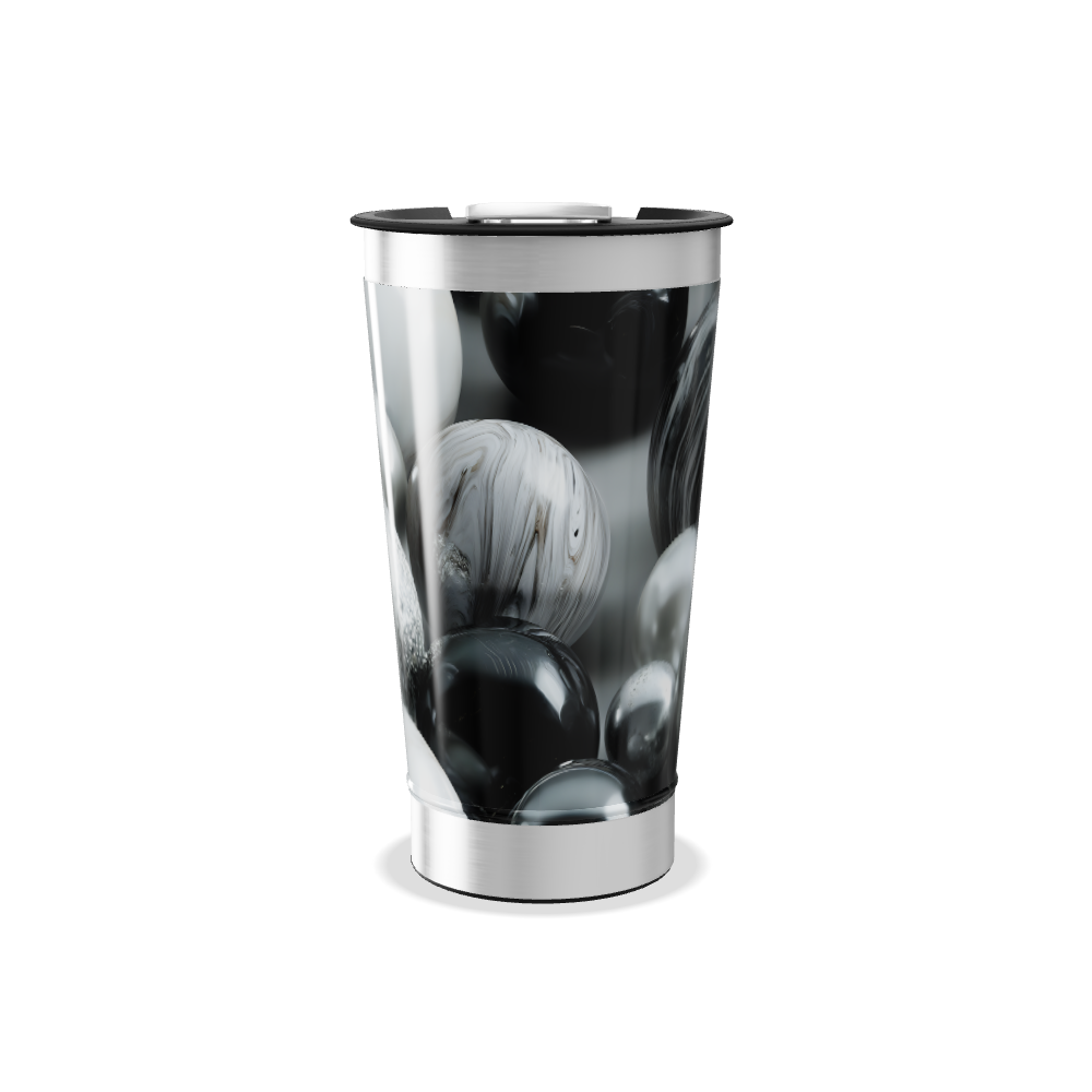 Copo Térmico - Preto com Bolas Decorativas