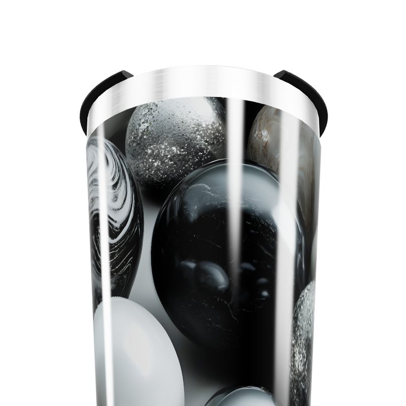 Copo Térmico - Preto com Bolas Decorativas