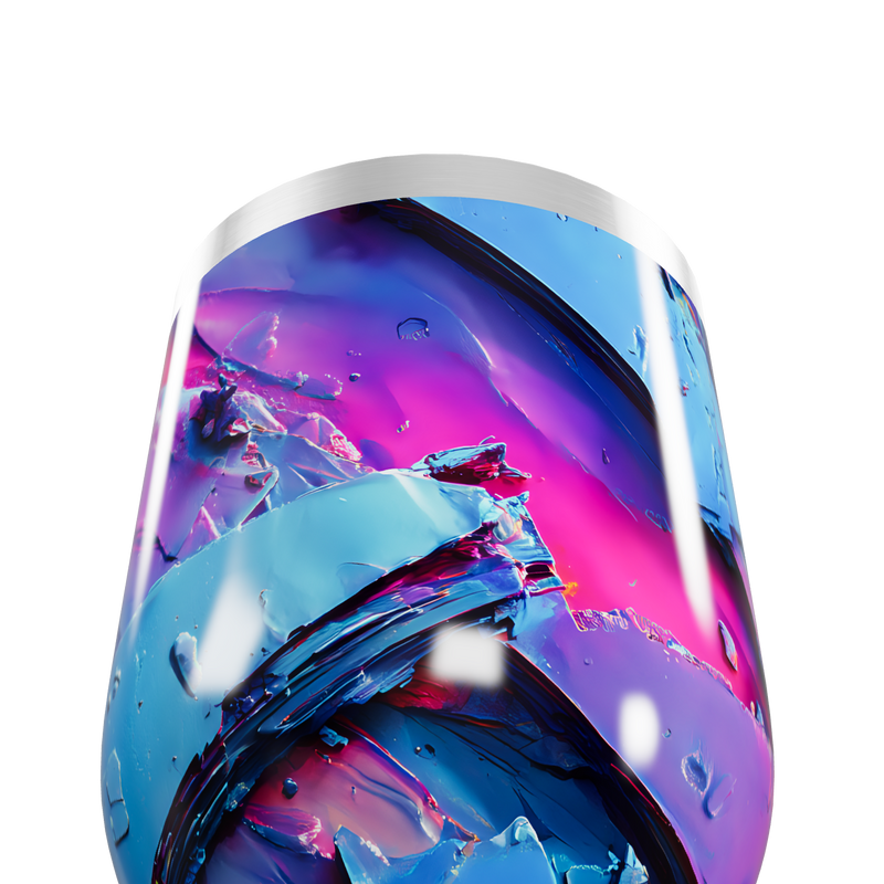 Copo Térmico Slim - Cristais Coloridos Inox