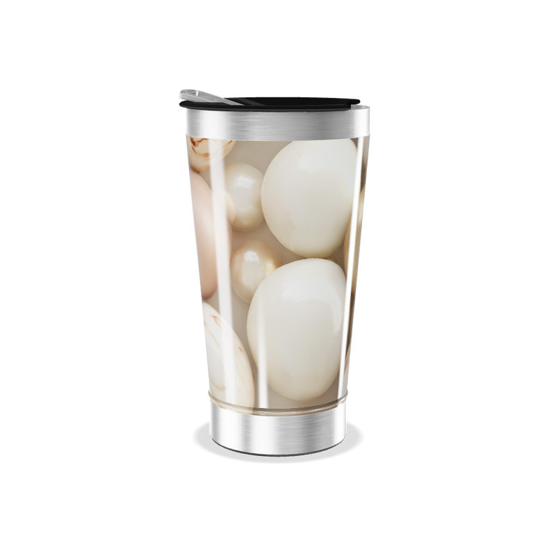 Copo Térmico - Pérola com Bolas Decorativas