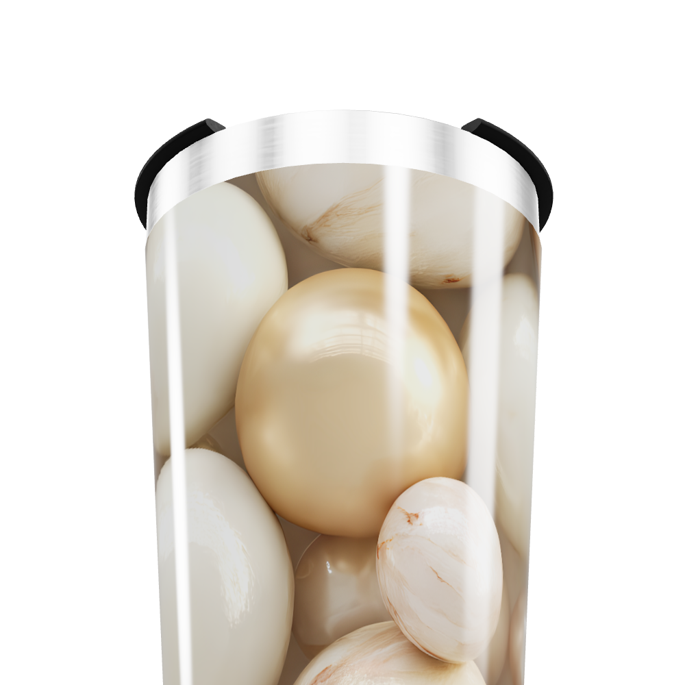 Copo Térmico - Pérola com Bolas Decorativas