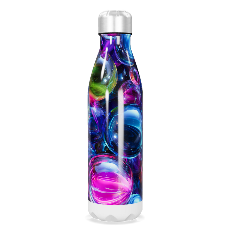 Garrafa Inox - Colorida com Bolhas