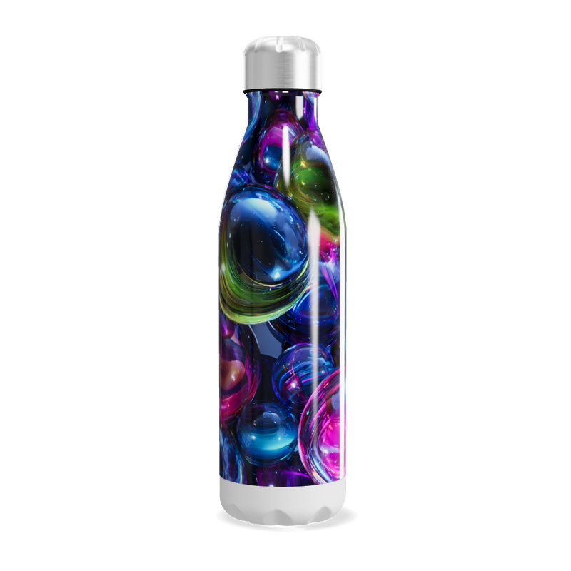 Garrafa Inox - Colorida com Bolhas