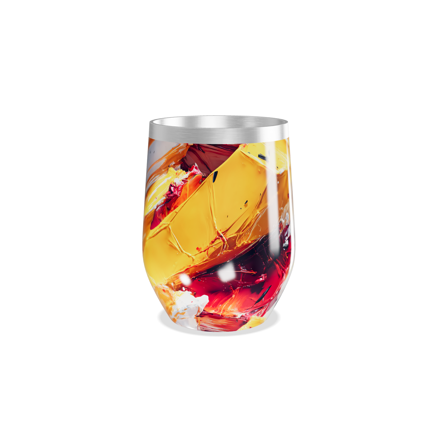 Copo Térmico Slim - Abstrato Colorido Aço Inox