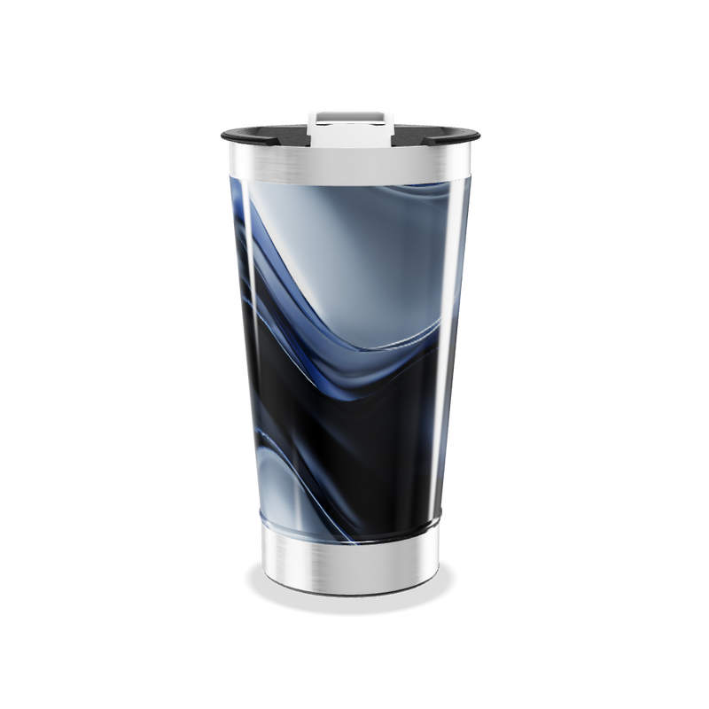 Copo Térmico - Azul Preto Aço Inox