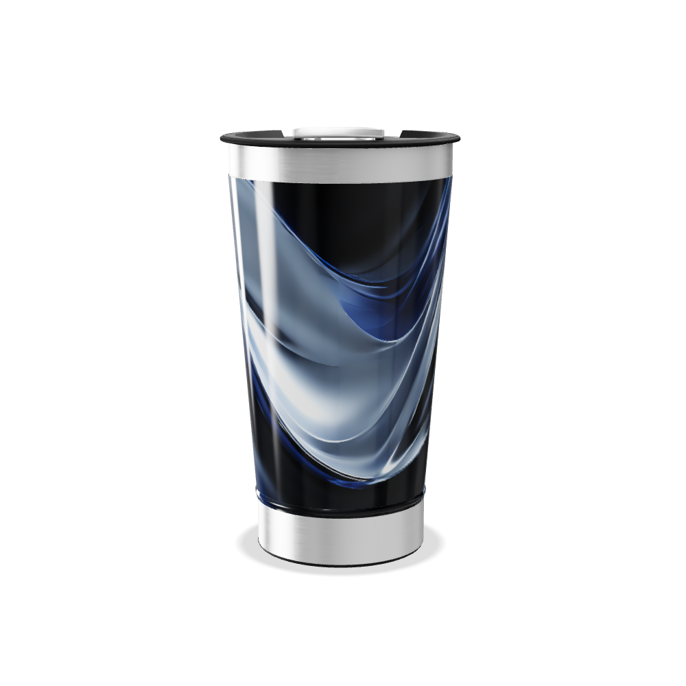 Copo Térmico - Azul Preto Aço Inox