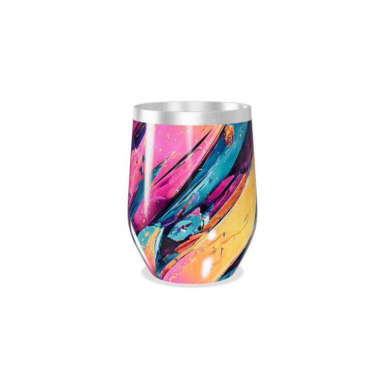Copo Térmico Slim - Abstrato Colorido Inox