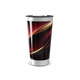 Copo Térmico - Design Preto e Vermelho