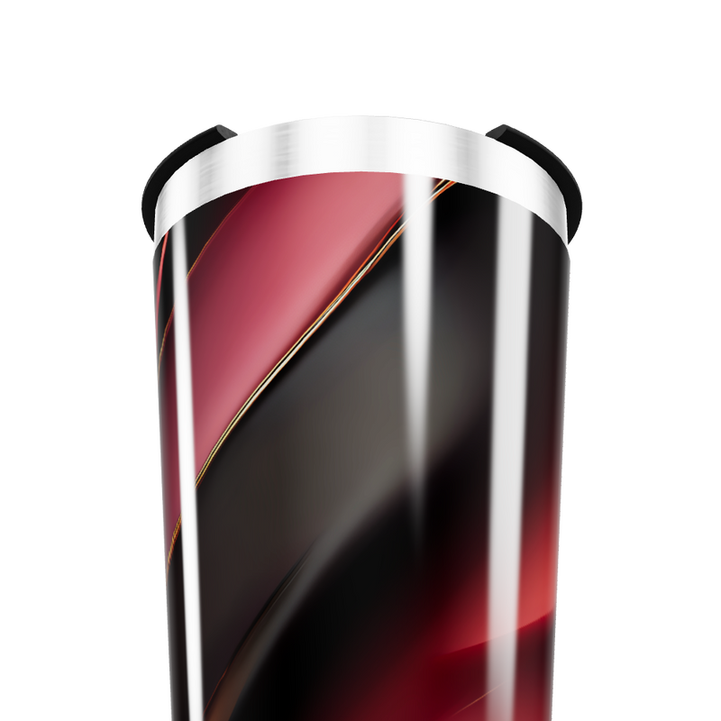 Copo Térmico - Design Preto e Vermelho