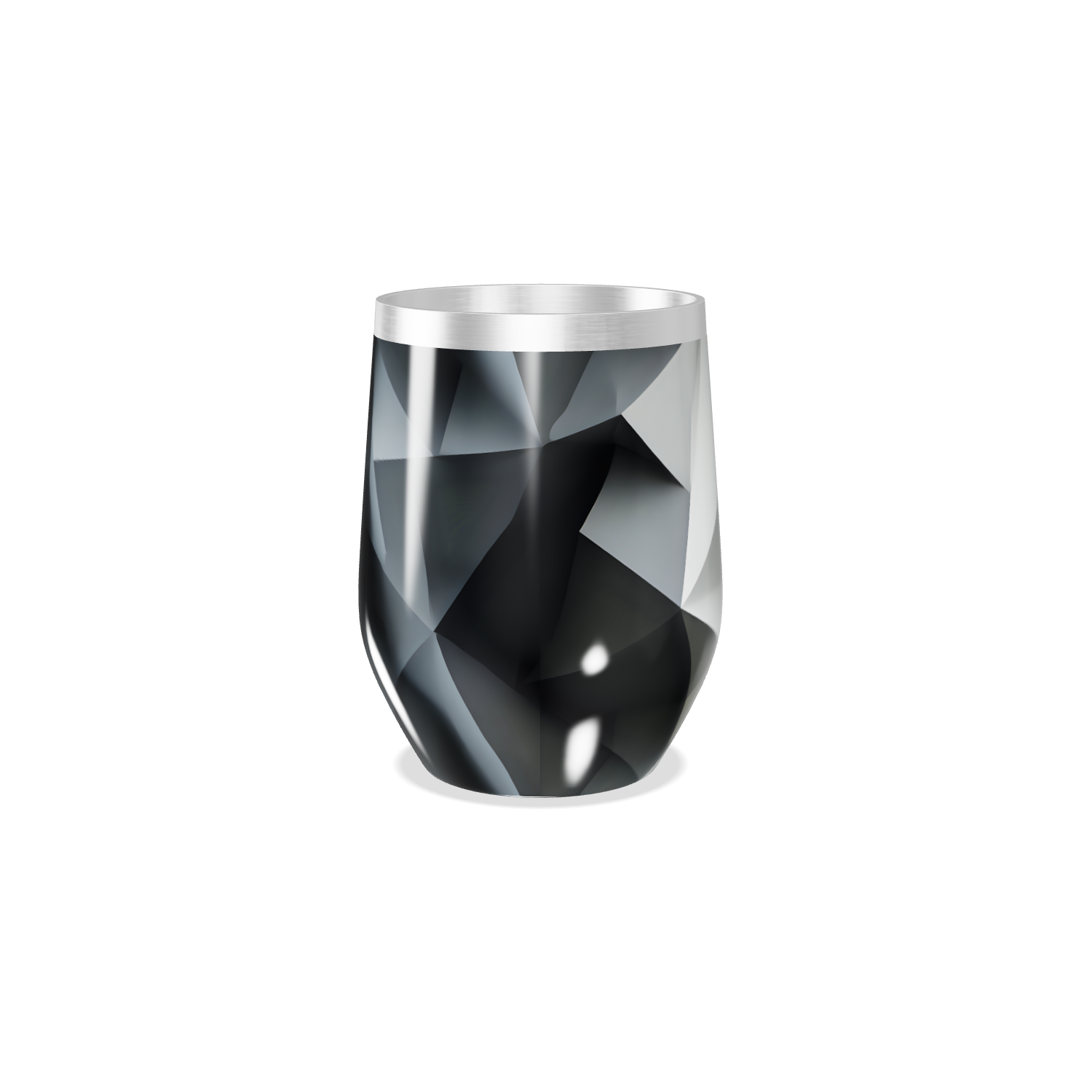 Copo Térmico Slim - Geométrico Preto Branco