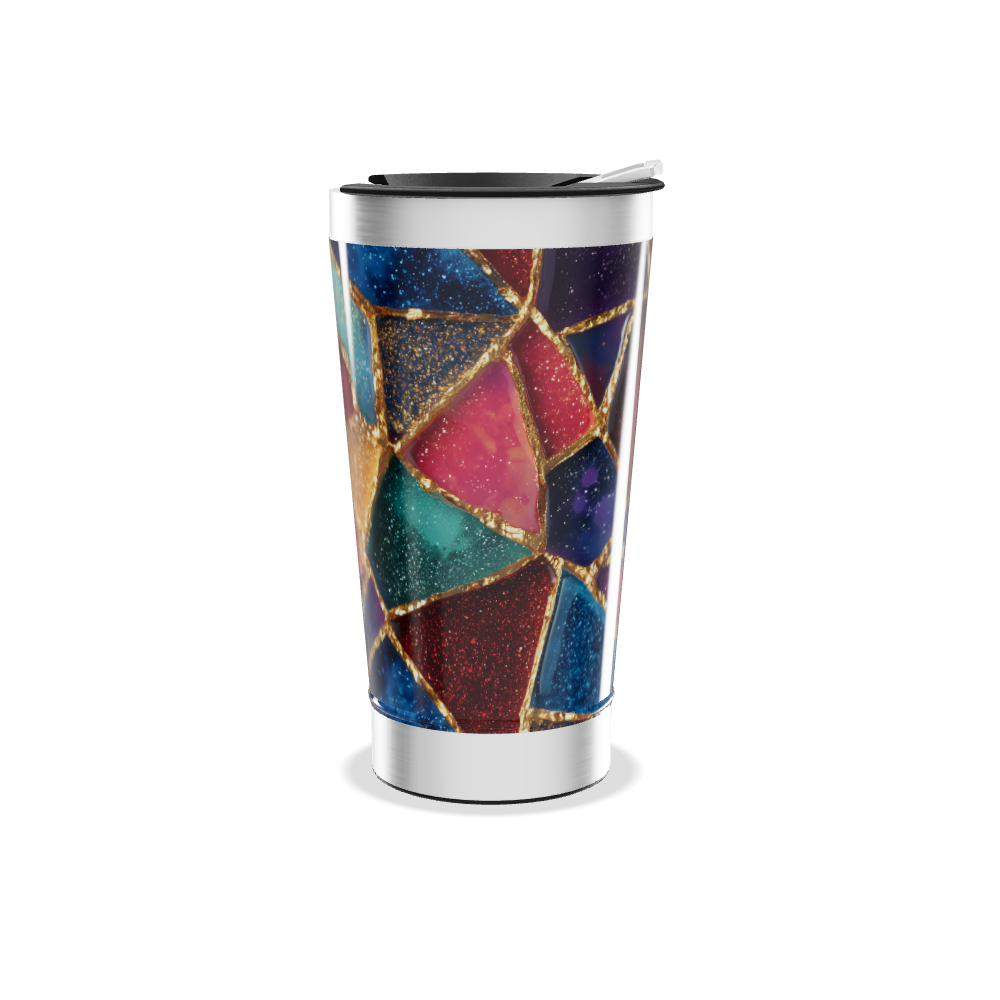 Copo Térmico - Vidro Colorido