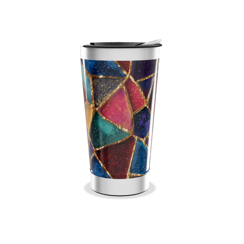 Copo Térmico - Vidro Colorido