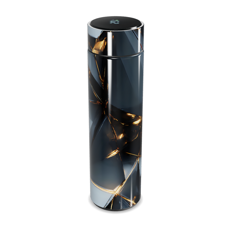 Garrafa Térmica Touch - Cristal Preto LED