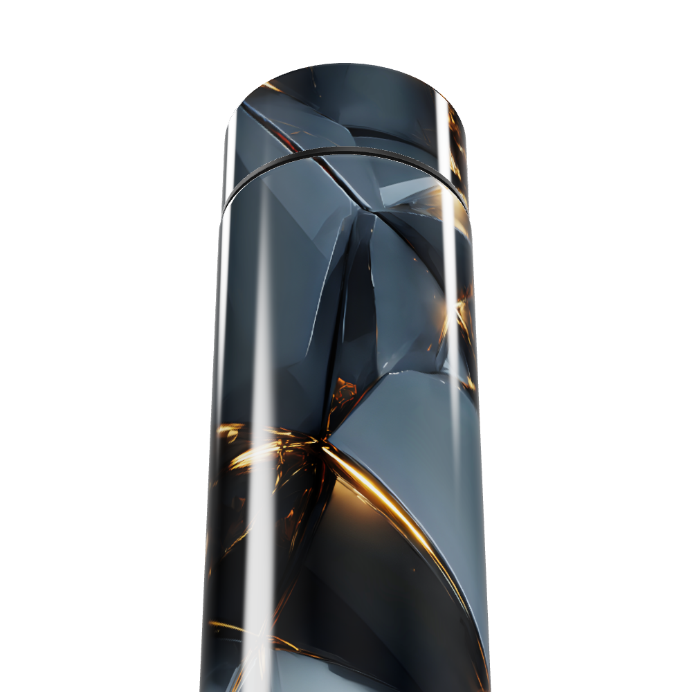 Garrafa Térmica Touch - Cristal Preto LED