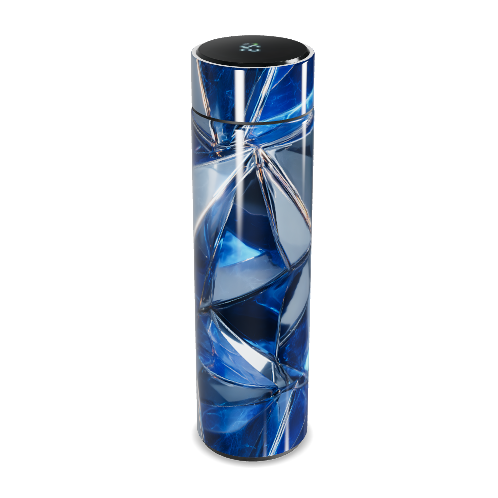 Garrafa Térmica Touch - Azul Vidro Digital