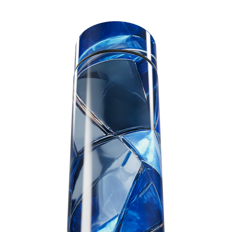 Garrafa Térmica Touch - Azul Vidro Digital