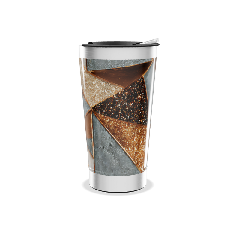 Copo Térmico - Geométrico Colorido Inox