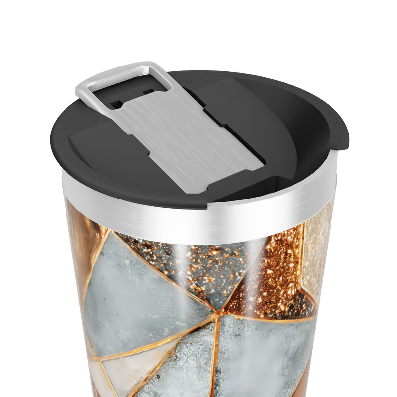 Copo Térmico - Geométrico Colorido Inox