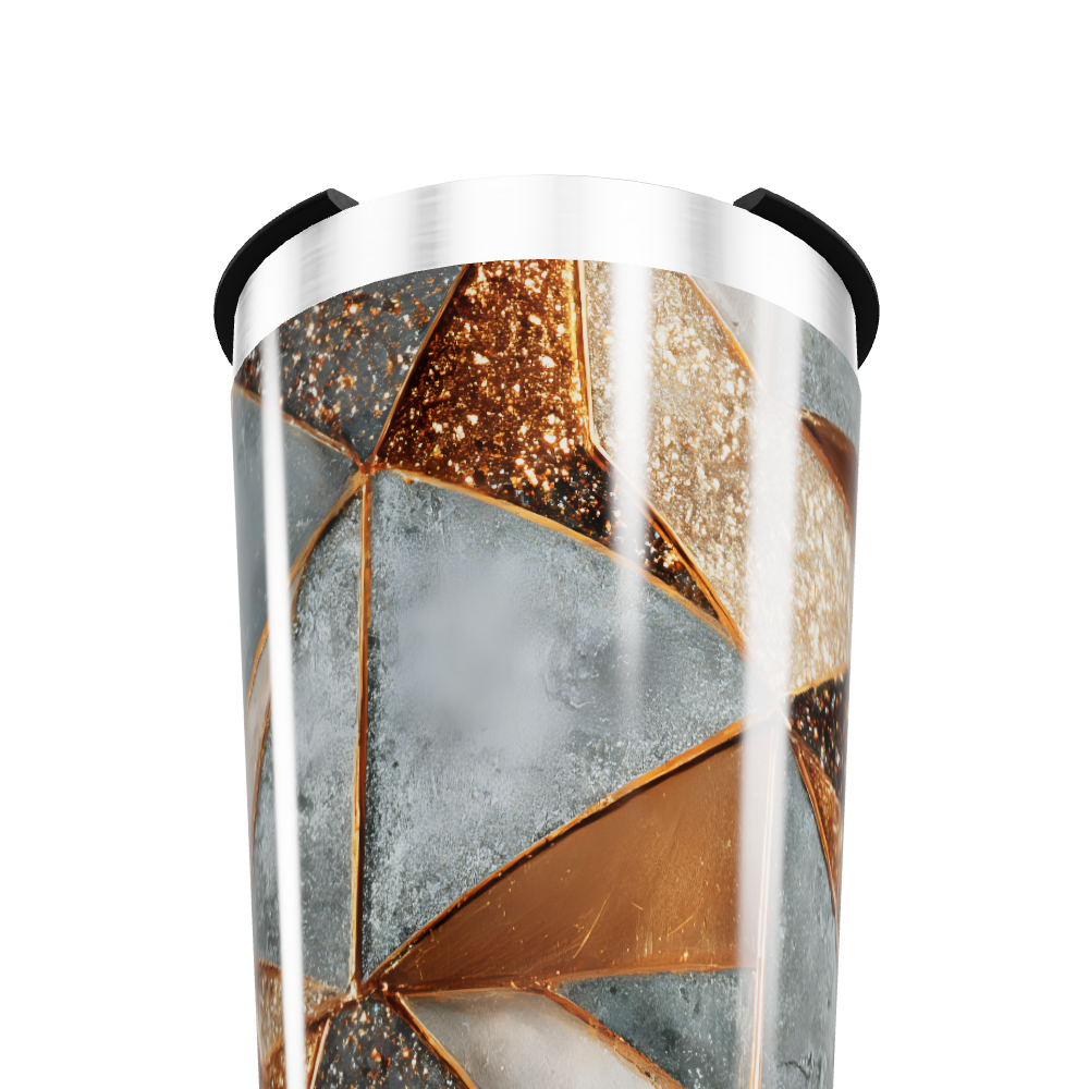 Copo Térmico - Geométrico Colorido Inox