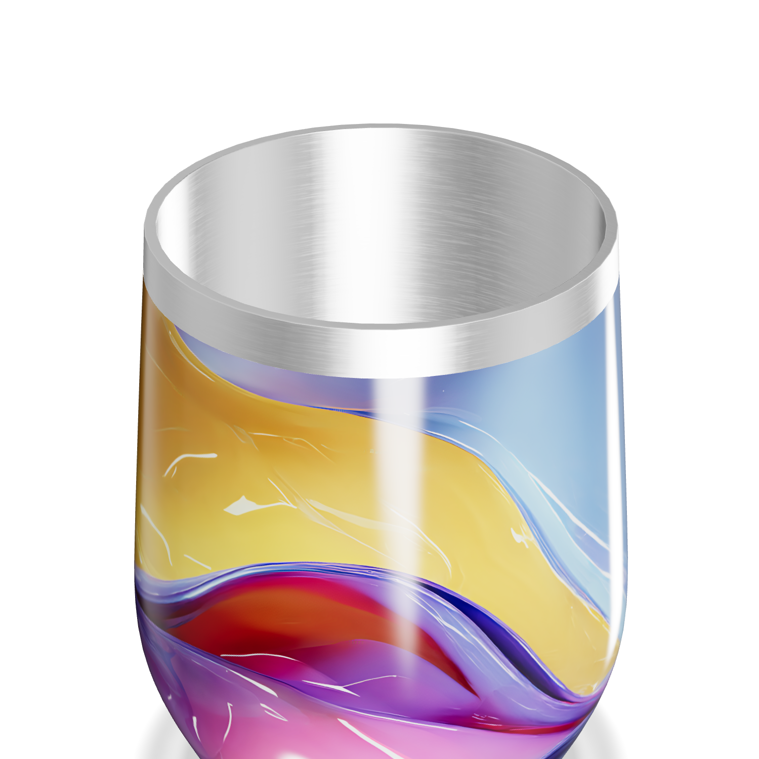 Copo Térmico Slim - Colorido Inox