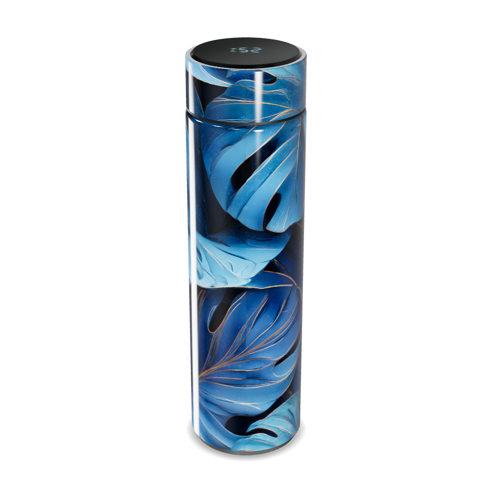 Garrafa Térmica Touch - Folhagem Azul