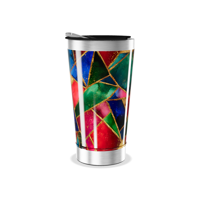 Copo Térmico - Estampa Vitral Colorido