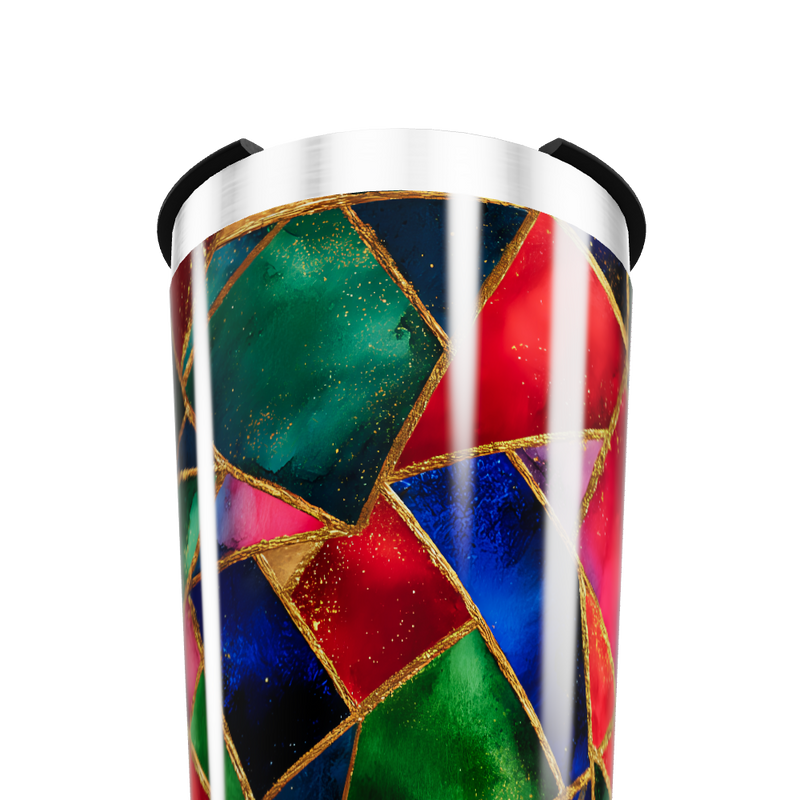 Copo Térmico - Estampa Vitral Colorido