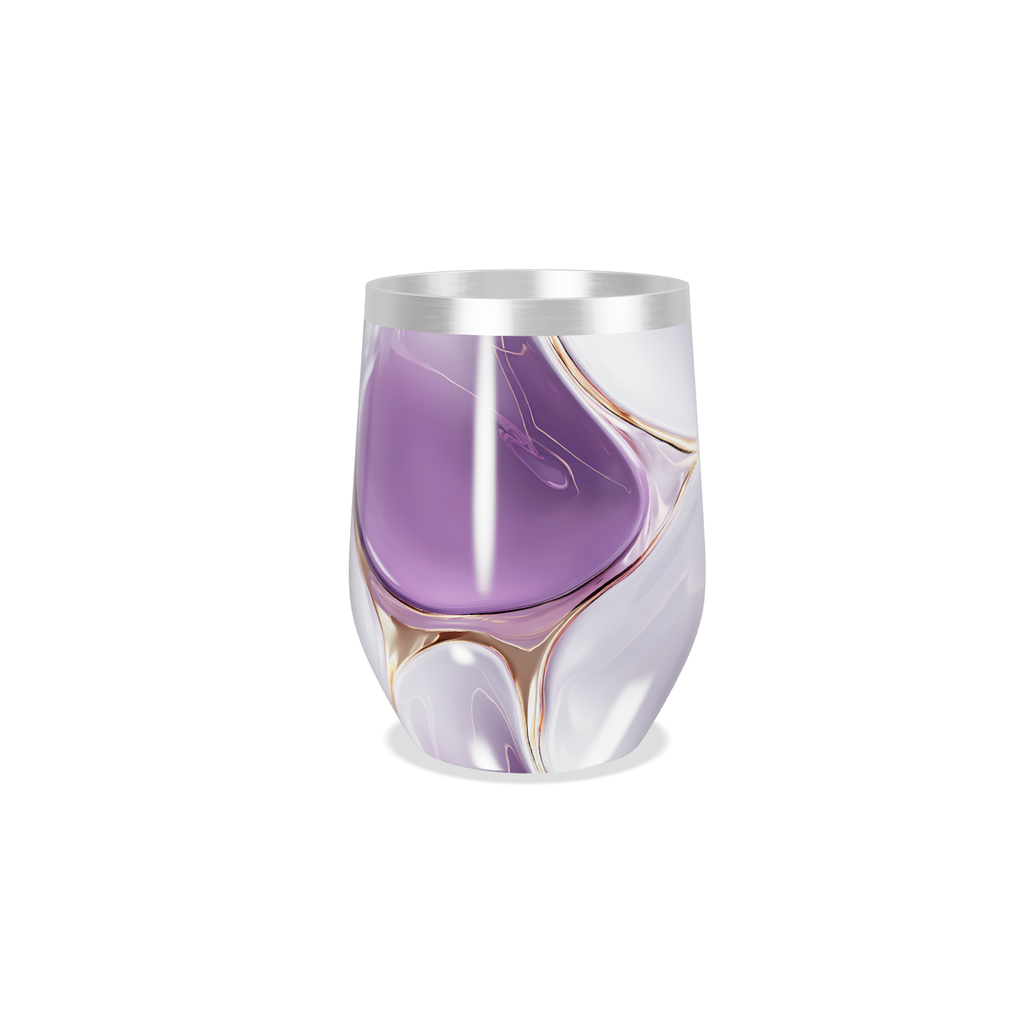 Copo Térmico Slim - Lilás Marmorizado Inox