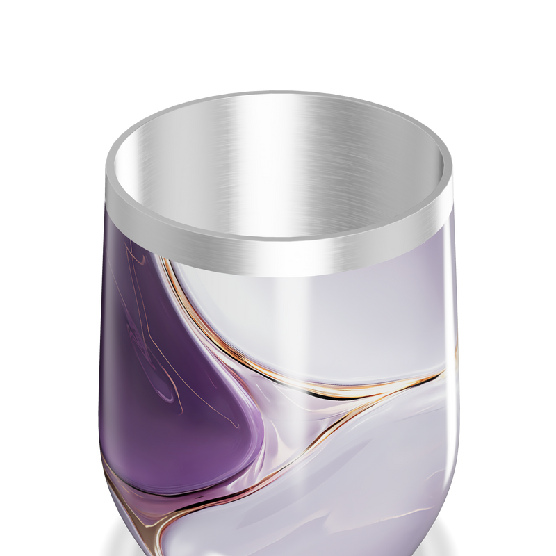 Copo Térmico Slim - Lilás Marmorizado Inox