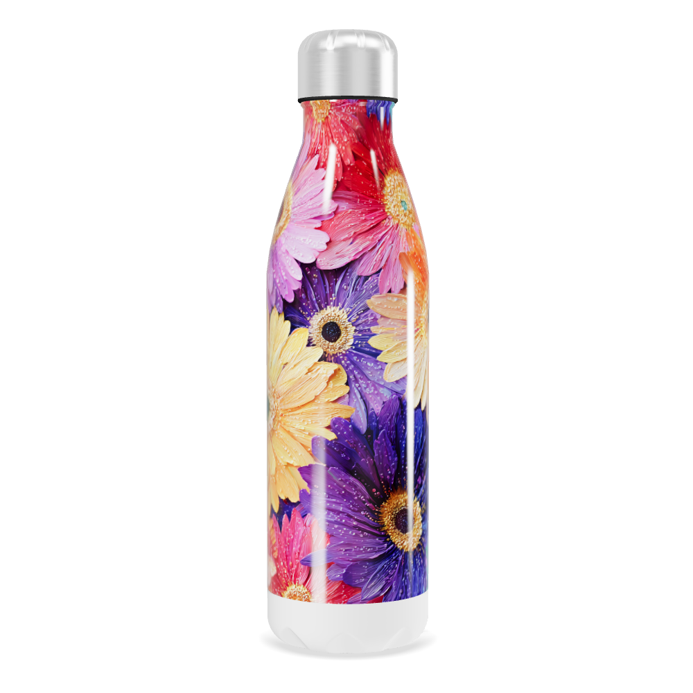 Garrafa Inox - Estampa Floral Colorida