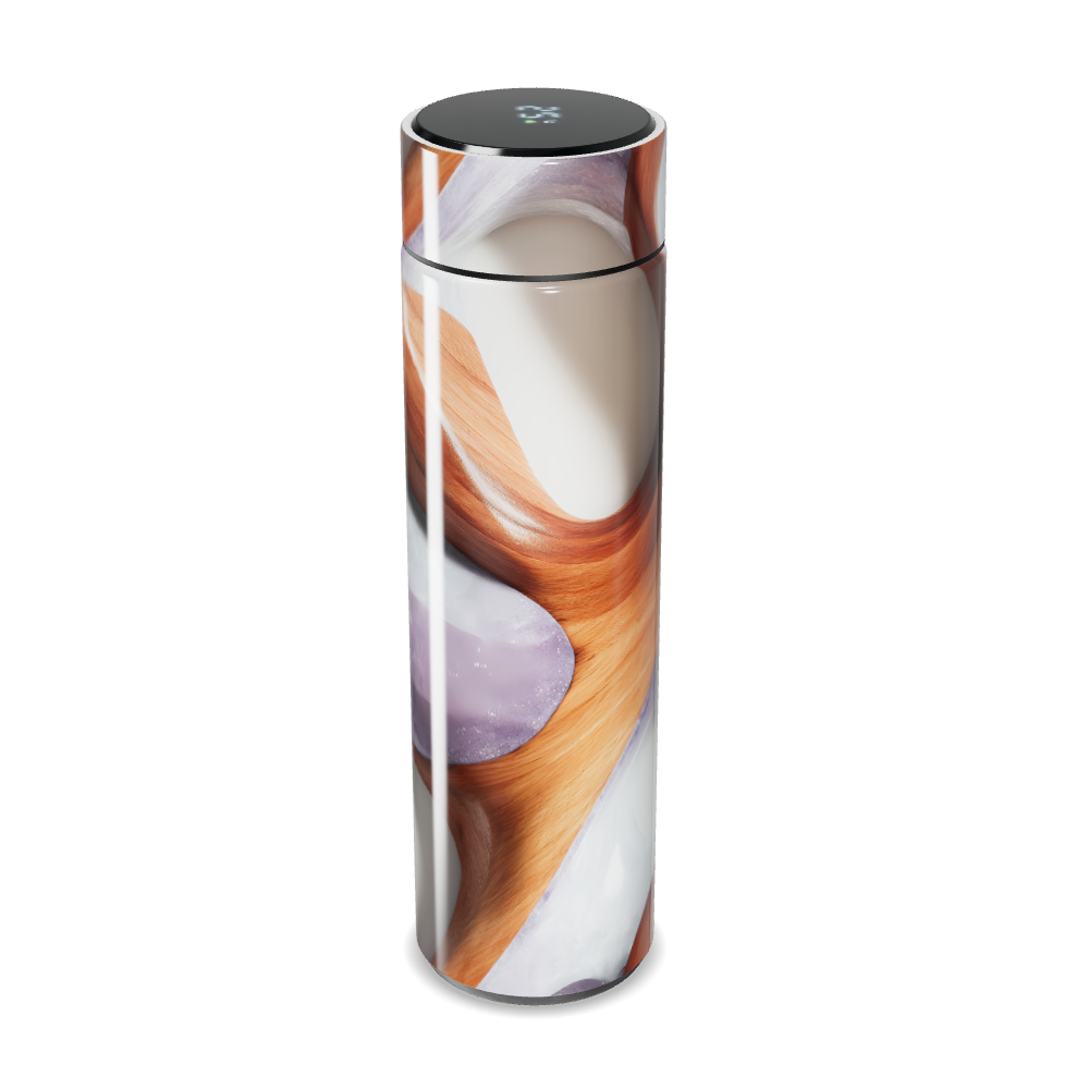 Garrafa Térmica Touch - Estampa Abstrata Madeira