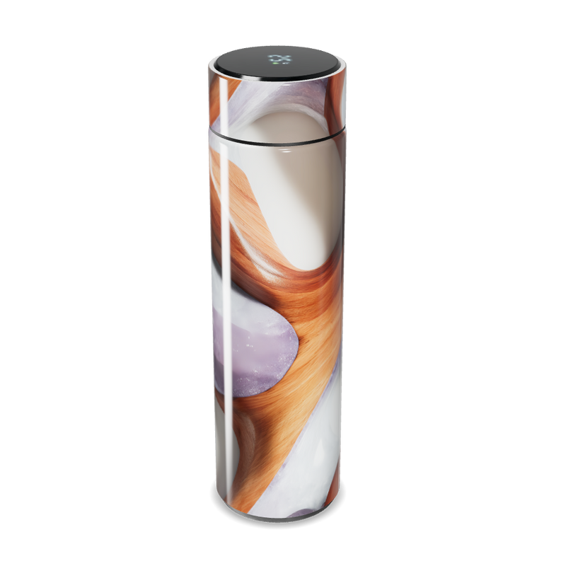 Garrafa Térmica Touch - Estampa Abstrata Madeira