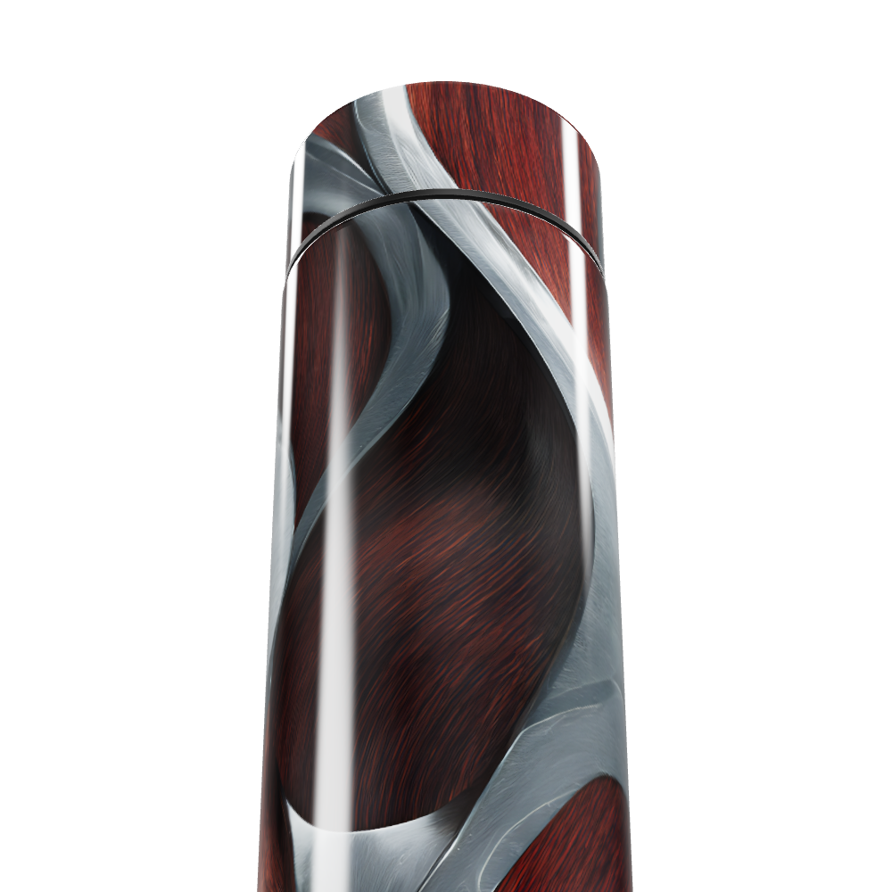 Garrafa Térmica Touch - Madeira Inox