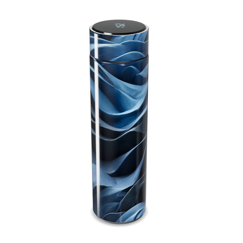 Garrafa Térmica Touch - Azul com Estampa Moderna